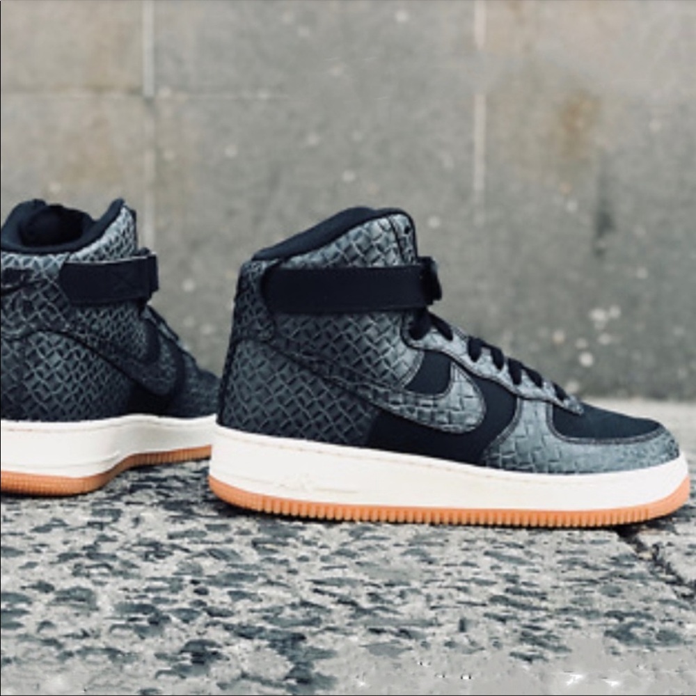 Nike Air Force 1 High Croc Black Gum